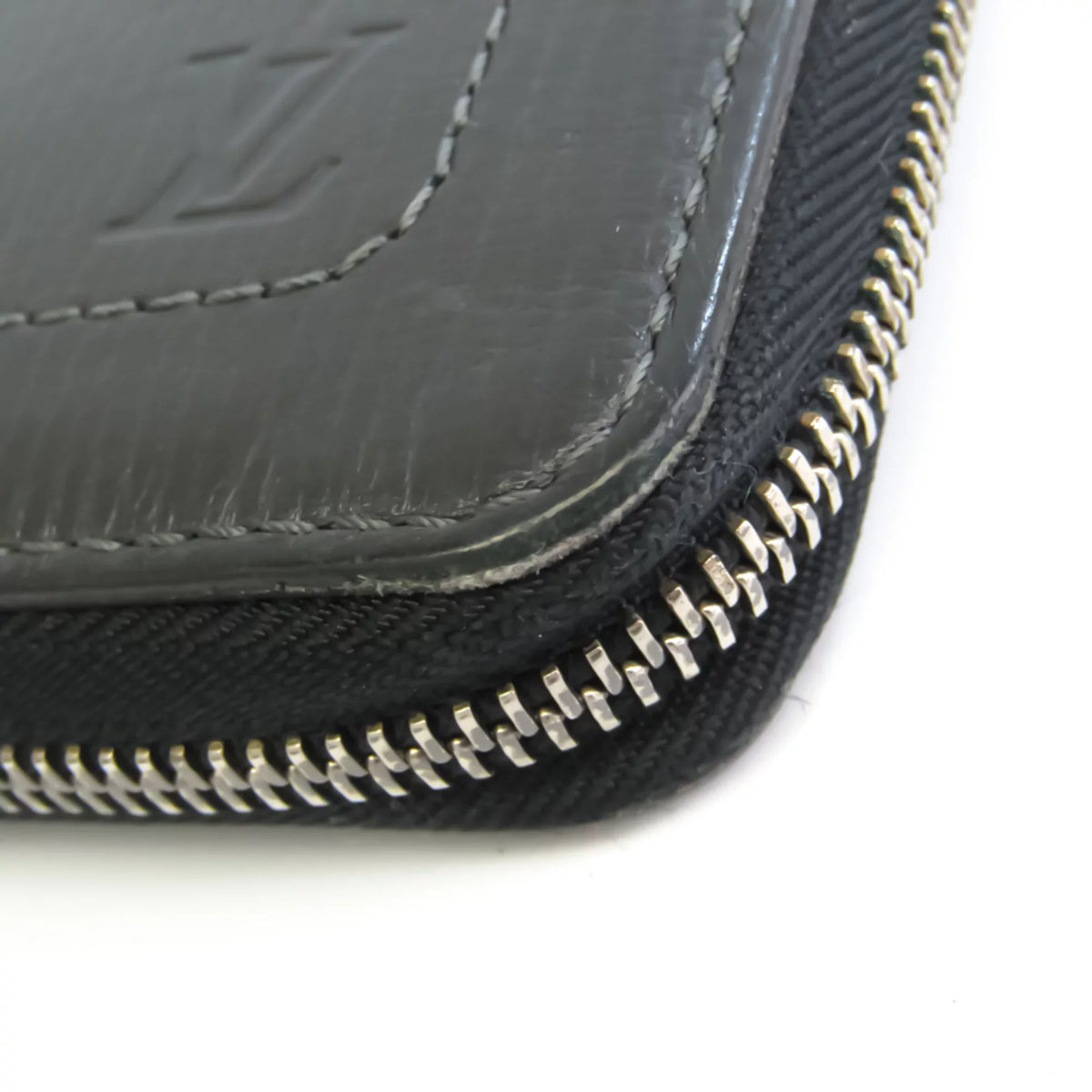 Pre-Owned Louis Vuitton Zippy Organizer M97026 Men's Utah Leather Long Wallet (bi-fold) Basalt (Good)