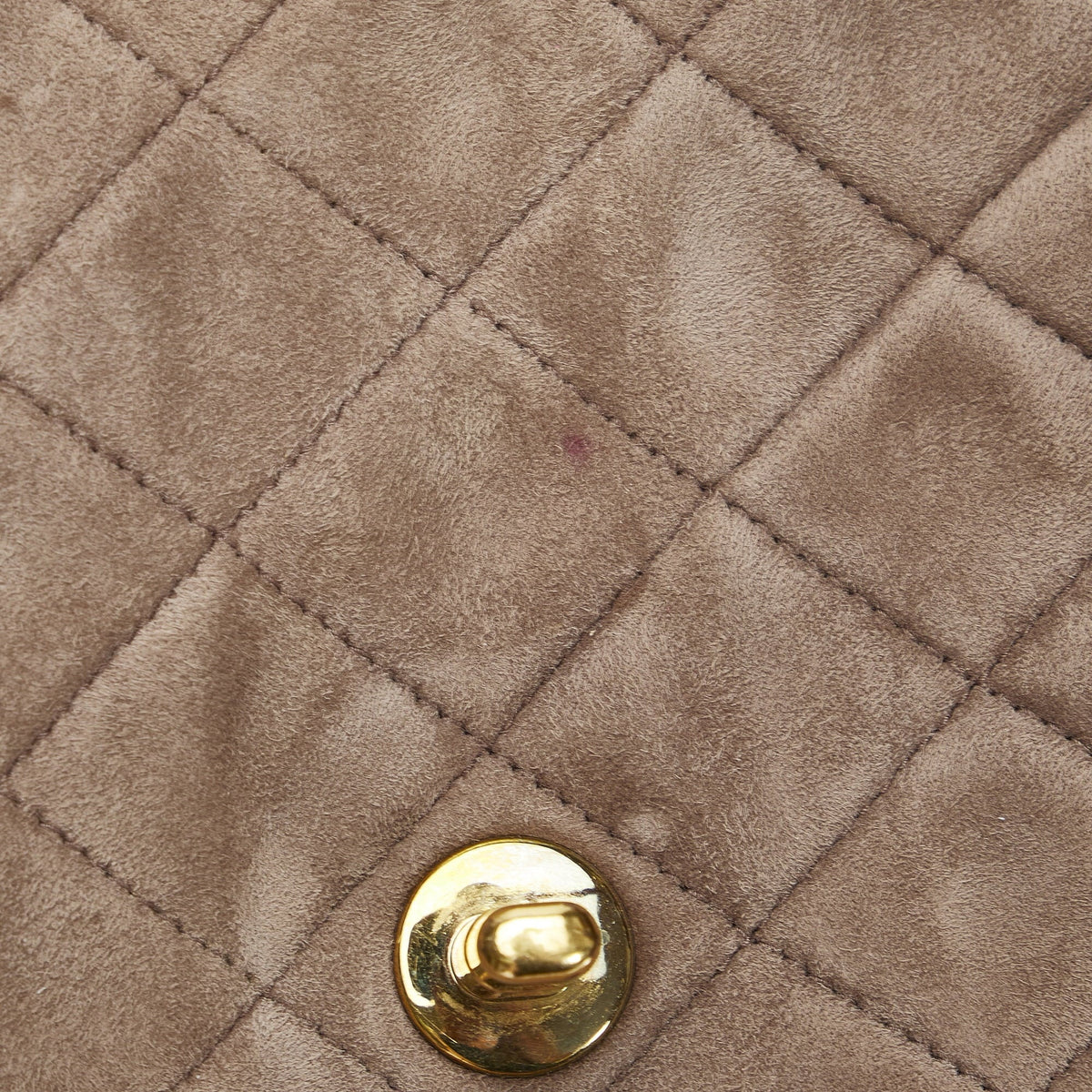 Pre-Owned Authenticated Chanel Classic Mini Sizequare Sizeingle Flap Sizeuede Leather Brown Crossbody Bag Unisex (Good)