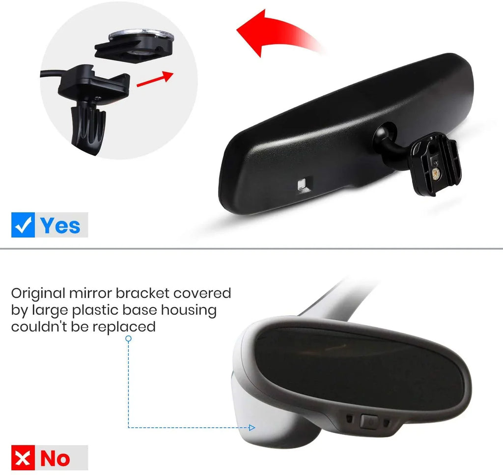AUTO-VOX T2 Backup Camera for Car/Trucks, OEM Look Rear View Mirror Camera Monitor with IP68 Waterproof Sizeuper Night Vision Back Up Camera