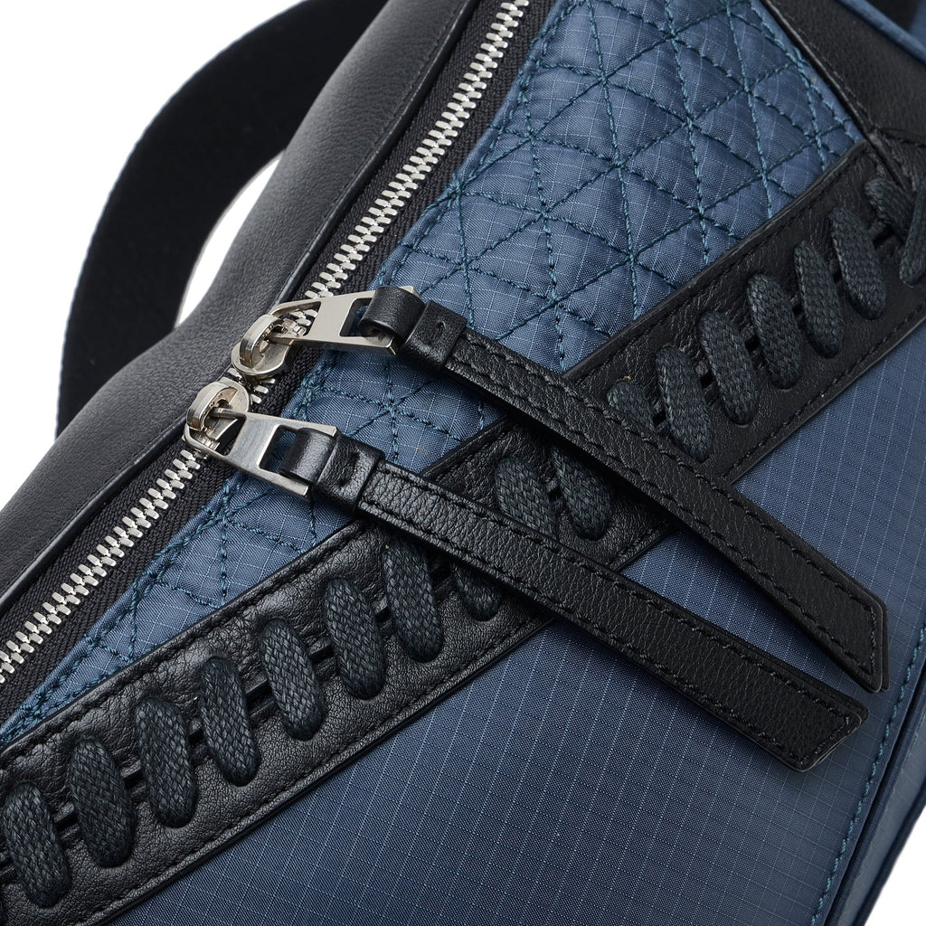 Pre-Owned Authenticated LOEWE Puzzle Belt Bag Nylon Fabric Blue Unisex (Good)