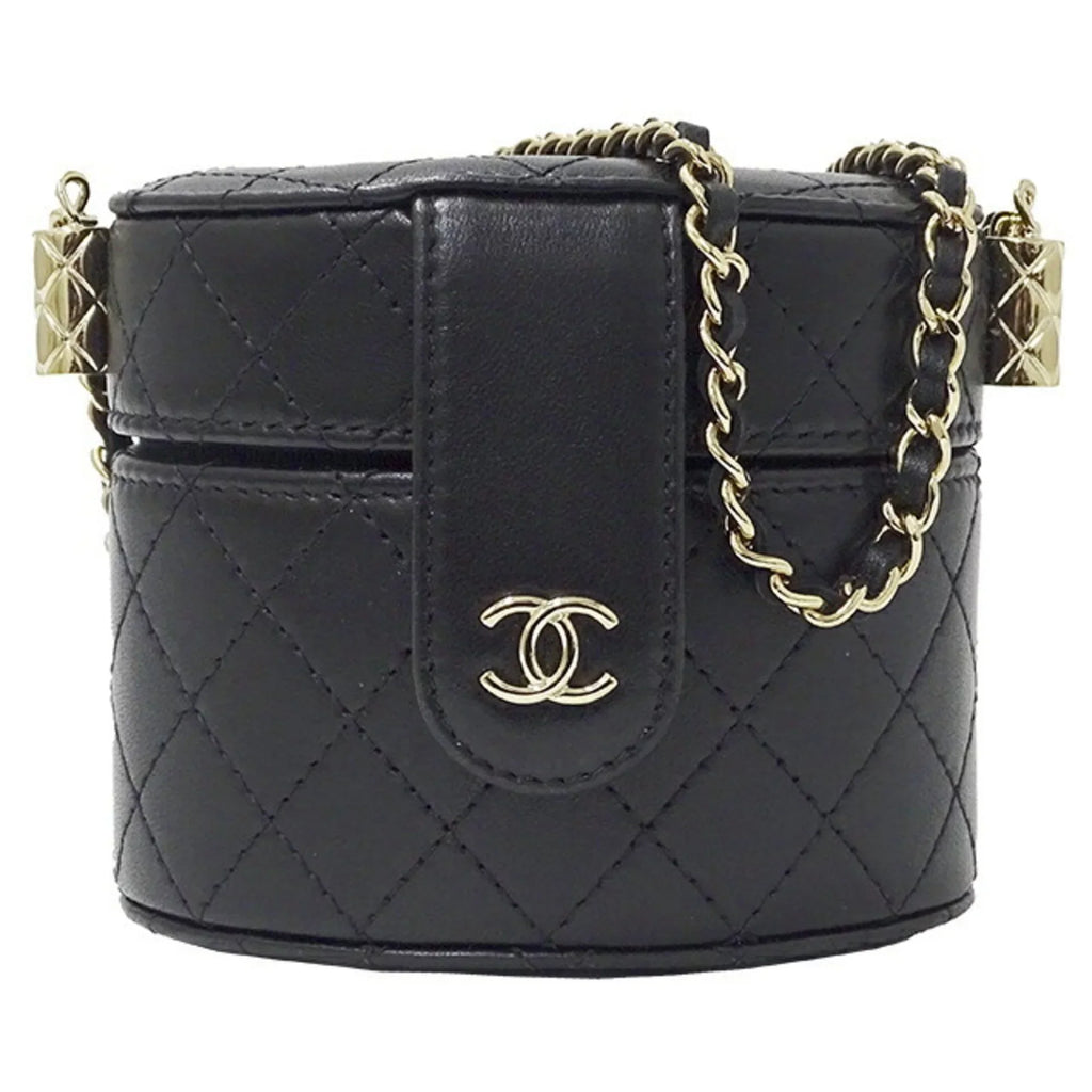 Pre-Owned Chanel AP1616 / ― Women's Sizeuede Sizehoulder Bag Black (Good)