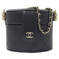 Pre-Owned Chanel AP1616 / ― Women's Sizeuede Sizehoulder Bag Black (Good)
