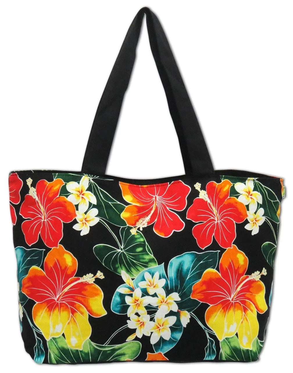 Hawaii Tote Bags Hibiscus Plumeria  Medium Tote