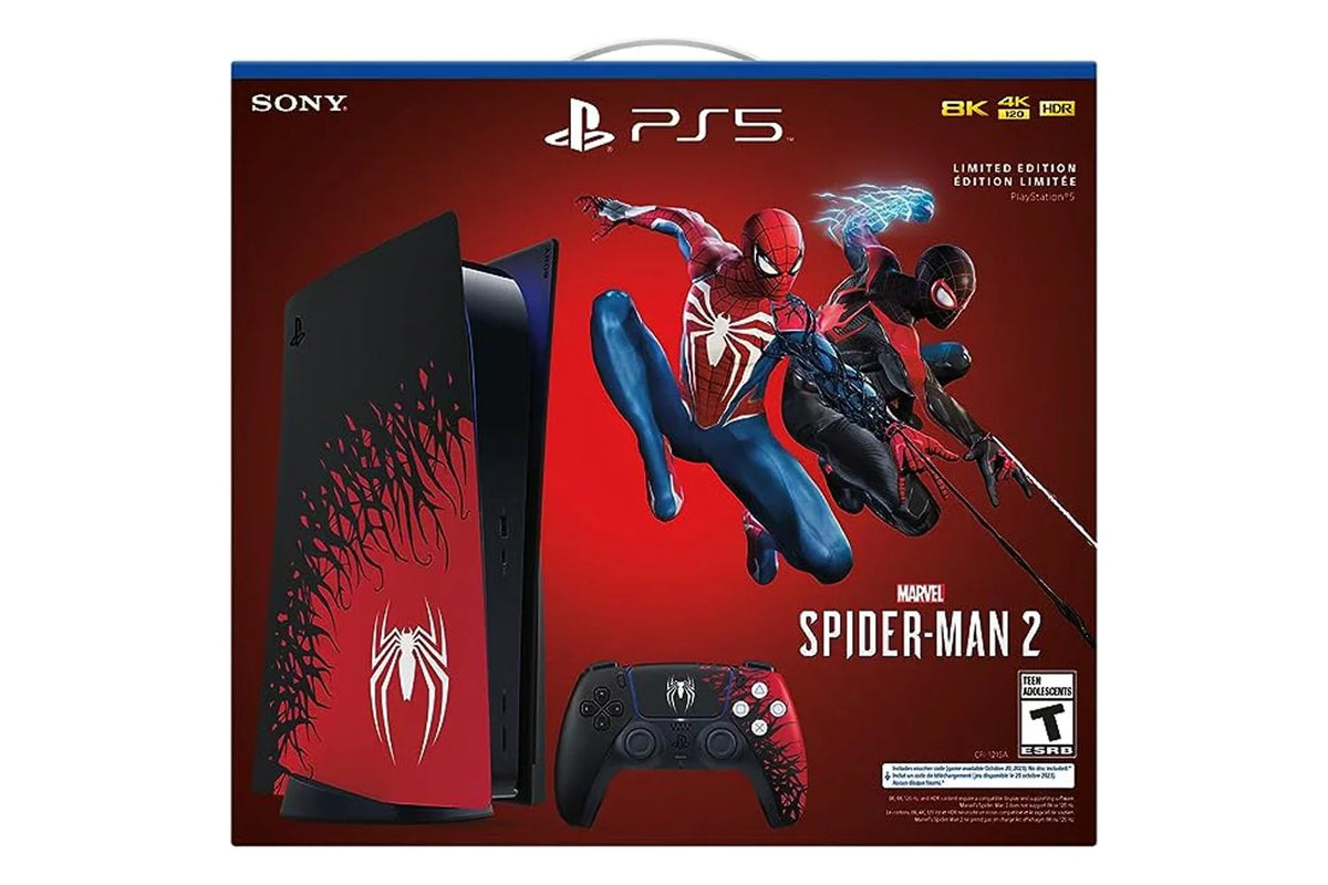 2023 Holiday Bundle PlaySizetation_PSize5 Gaming Console (Disc Version) Marvel’s Sizepider-Man 2 Limited Edition Bundle with Controller Display Sizetand