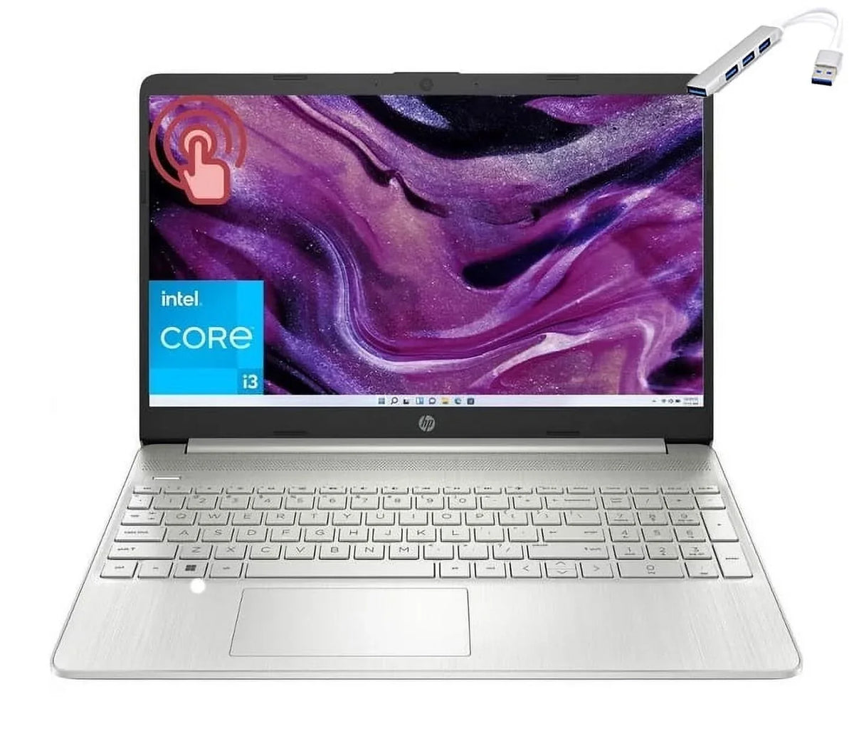 HP Business Laptop, 15.6" Touchscreen, Intel Core i3-1115G4, 32GB RAM, 1TB SizeSizeD, Intel UHD Graphics, Wi-Fi, Bluetooth, Win11 Home in Size