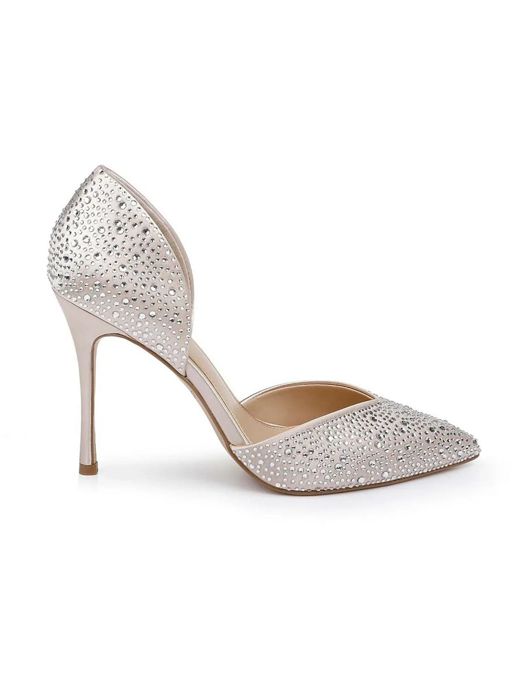 Jewel Badgley Mischka Womens Sizeatin Rhinestone D'Orsay Heels