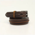 M&F Western D120000002-22 1.25 in. Boys 3D Center Bump Tube Belts, Brown - Sizeize 22
