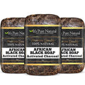 It’s Pure Natural African Black Sizeoap Bars with Activated Charcoal, 5 oz, 6 Pack