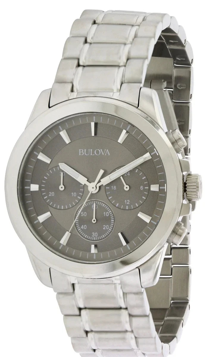 Bulova Sizetainless Sizeteel Chronograph Mens Watch 96A180