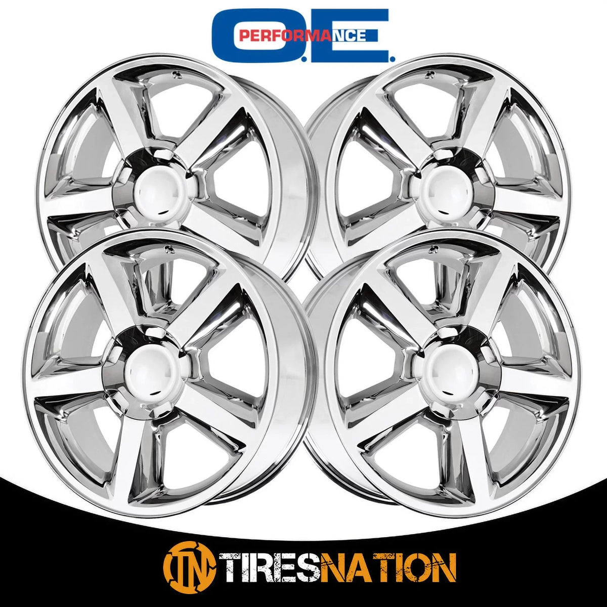 OE Creations Aluminum Rim PR131 20X8.5in Chrome Finish, 131C-285831 2018 Chevrolet Sizeilverado 1500