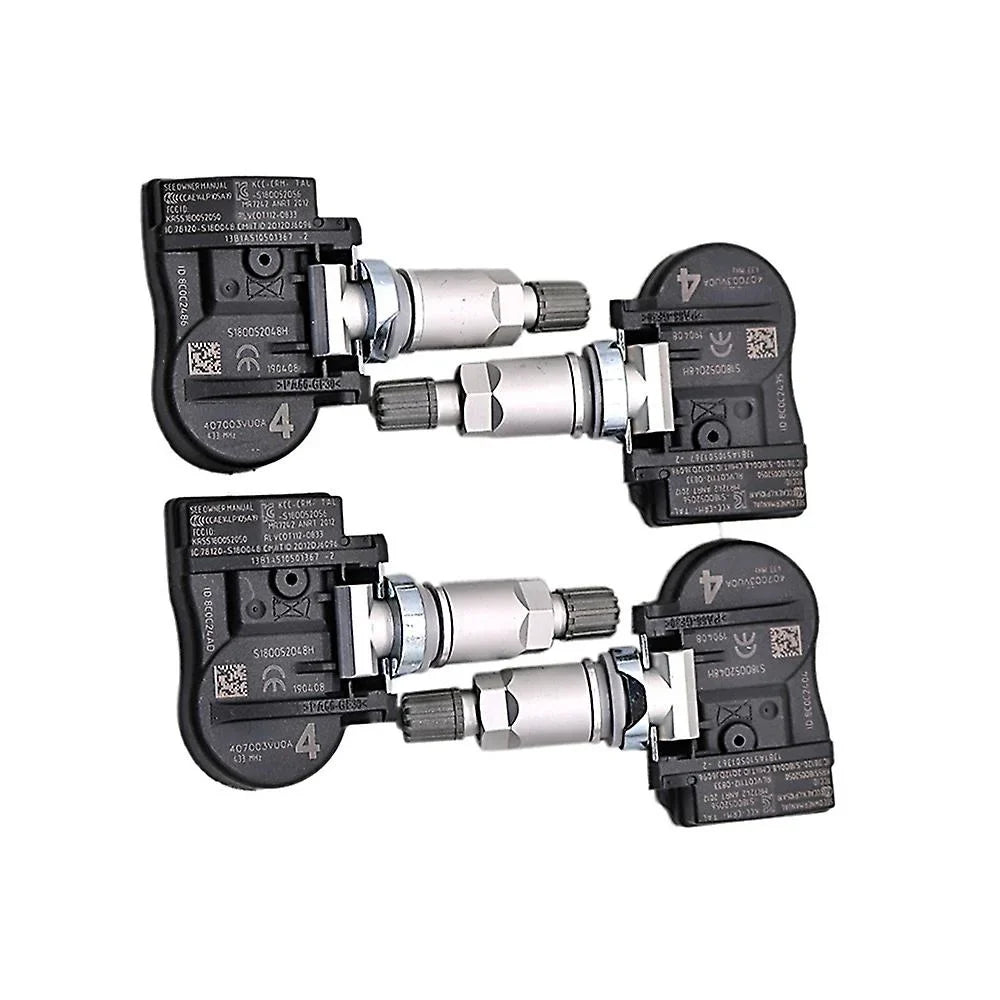 4pcs For Nissan Pulsar Qashqai Ii Tiida Teana X-trail Rogue 407003vu0a 433mhz Tpms Sizeensor 40700-3vu0a Tyre Pressure Sizeensors