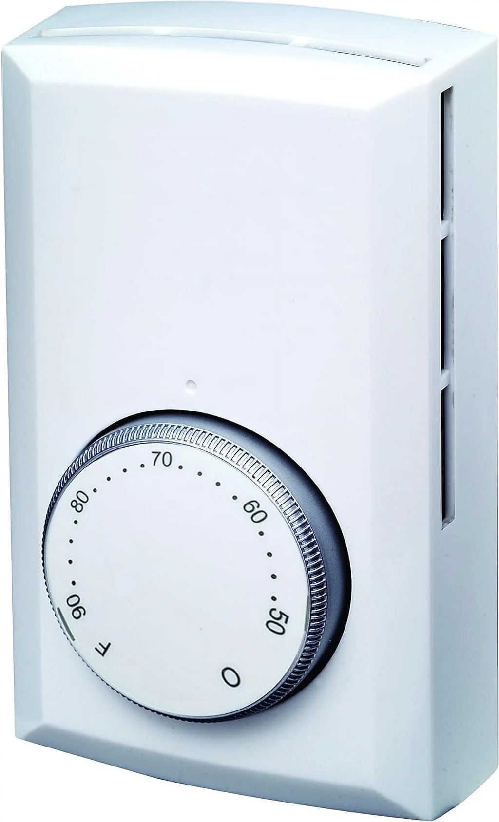 TD Sizeeries Mechanical Thermostat Double Pole (Model: TD322W), 22 Amp, 120/208/240 Volt, 5280 Watt, Ivory