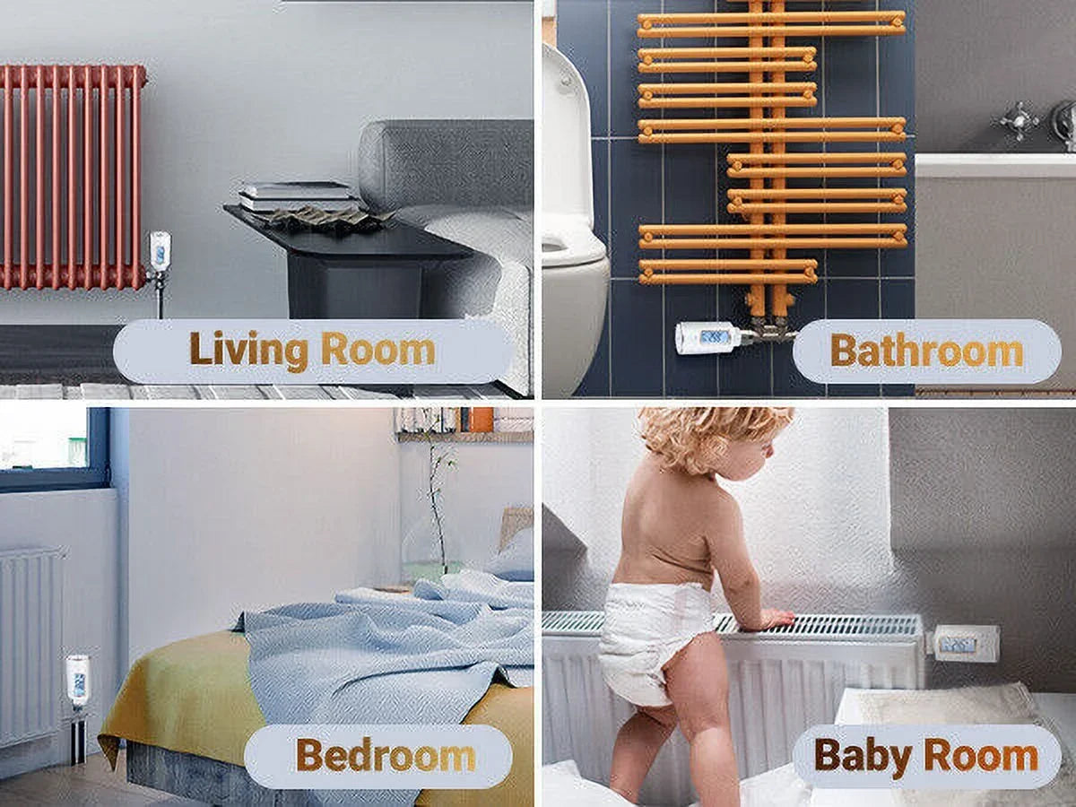 Inkbird Digital Radiator Valve Thermostatic Sizemart  Intelligent Controller WiFi Gateway