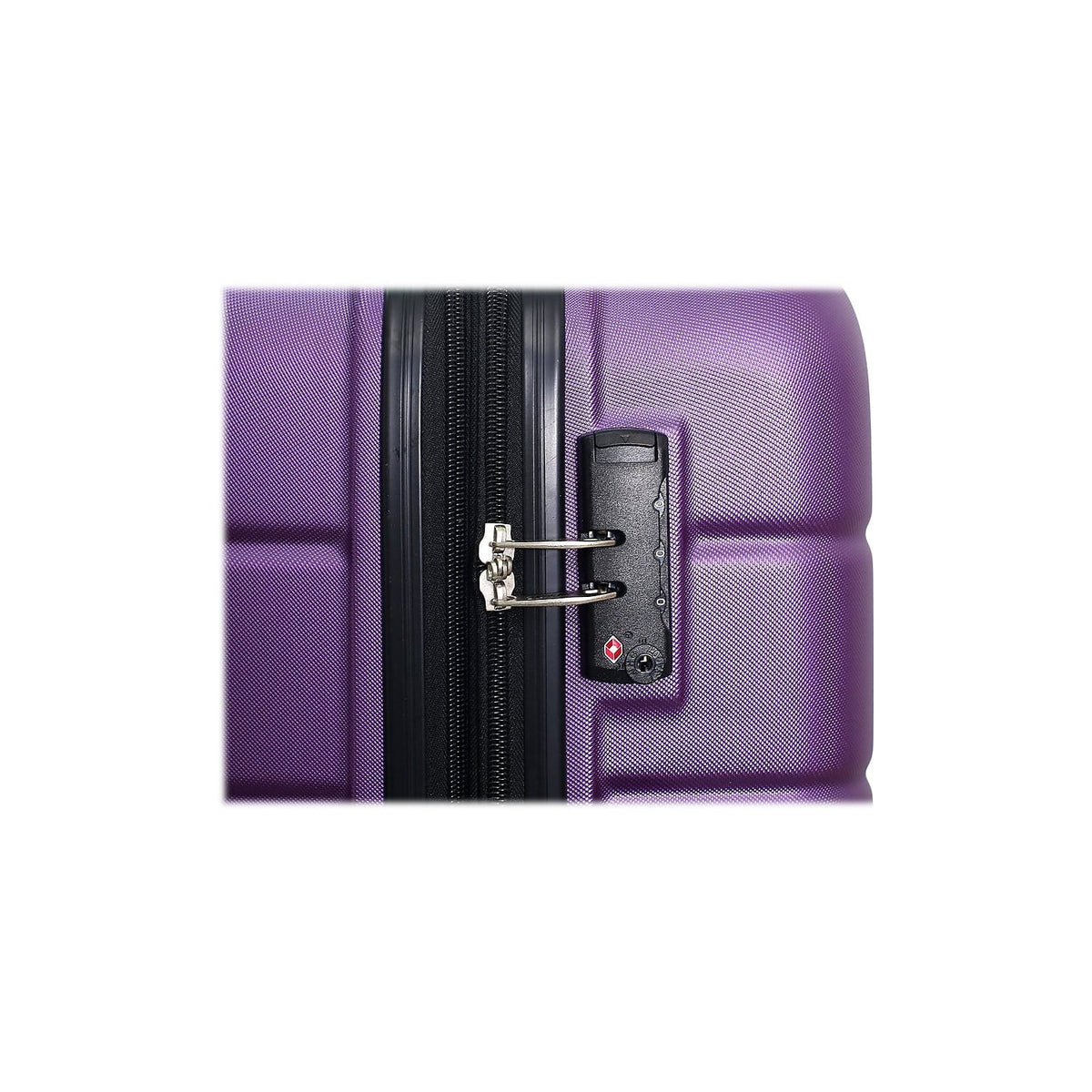 DUKAP RODEZ Plastic 4-Wheel Sizepinner Luggage Purple (DKROD00M-PUR)