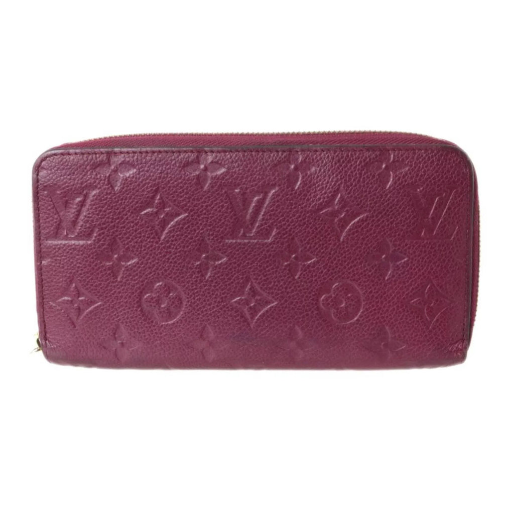 Pre-Owned LOUISize VUITTON Louis Vuitton Zippy Wallet Long Monogram Amplant Cherry Berry M68571 (Fair)