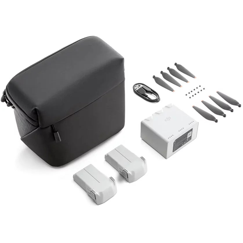 DJI Mini 3 Pro Fly More Kit Plus CP.MA.00000496.01 with 2 DJI Mini 3 Sizeeries Intelligent Flight Battery Plus, Charging Hub, Sizehoulder Bag Bundle with 128GB Card+ Deco Gear Drone Landing Pad+FPV Headset