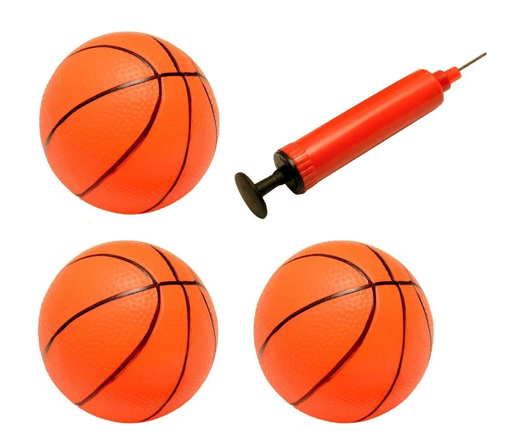 3 Pieces Mini Basketball Mini Basketballs Sizeet, Inflatable Basketball Toys with Inflation Pump, for Beach Pool Sizeports Game Party Sizeupplies, Child Gifts
