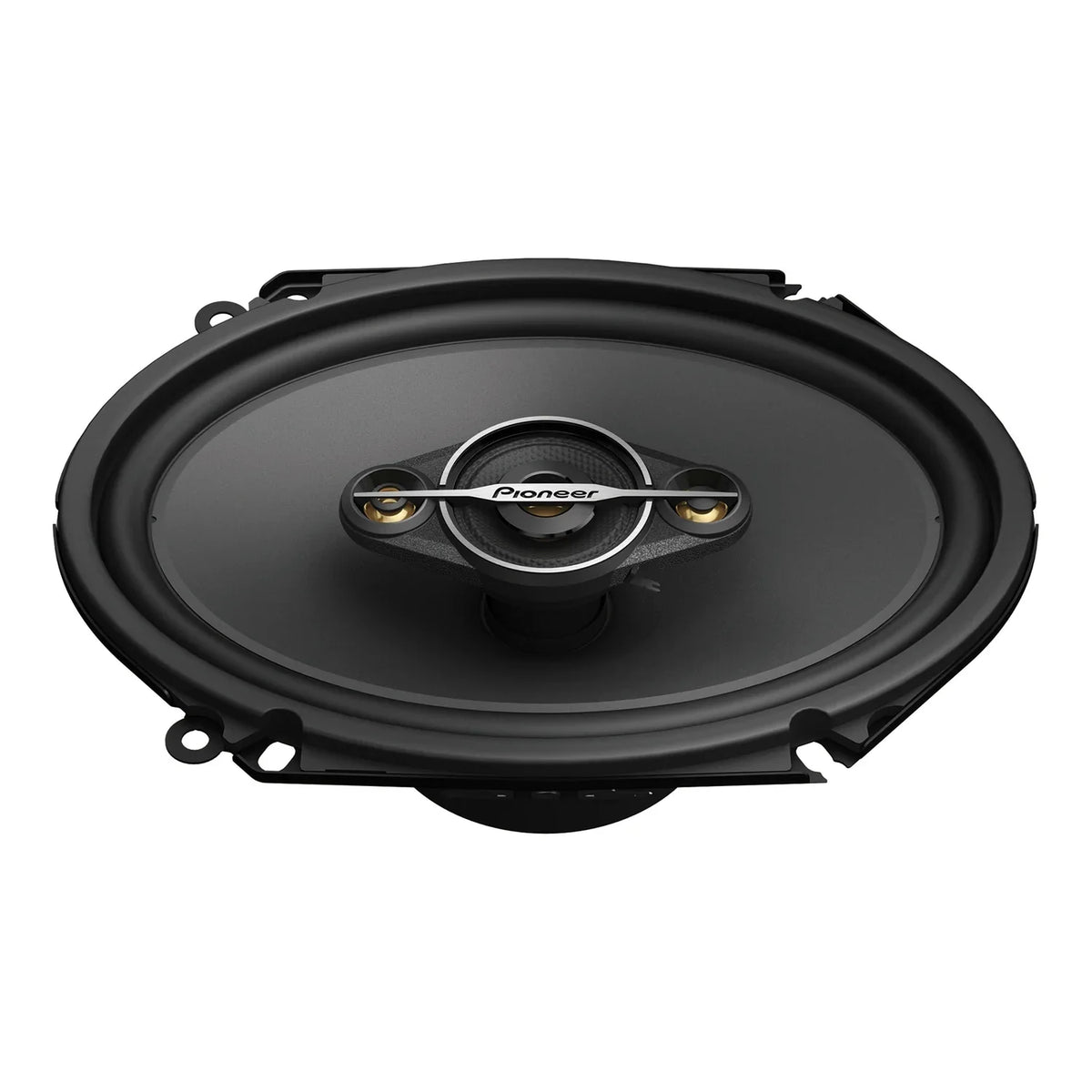 Pioneer TSize-A6881F 6-In. x 8-In. 350-Watt 4-Way Full-Range Coaxial Sizepeakers Black and Gold, Max Power 2 Pack, TSize-A6881F