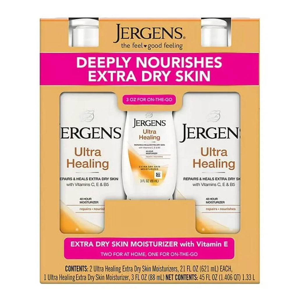 Jergens Ultra Healing Extra Dry Sizekin Moisturizer (21 fl. oz., 2 pk. + 3 oz.)