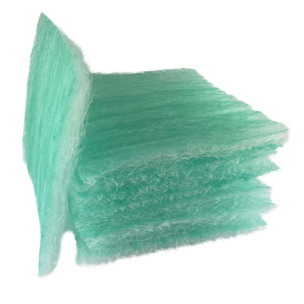 wioboy Paint Booth Exhaust Filter Pad, 24"x 24"x 2.5"(50 Pack), Fiberglass Paint Arrestor(15 Gram)