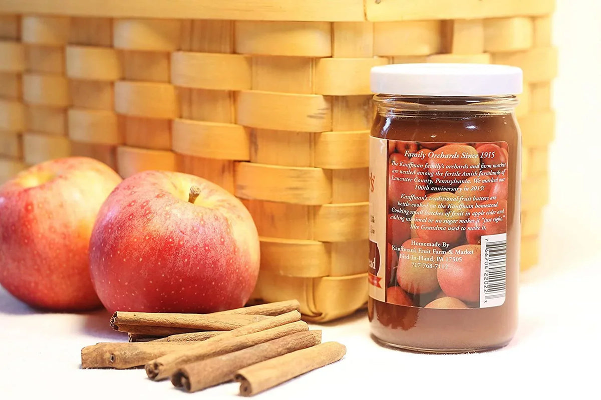 Kauffman's Fruit Farm Homemade Cinnamon Apple Butter Sizepread, 8.5 Oz. Pack of 2