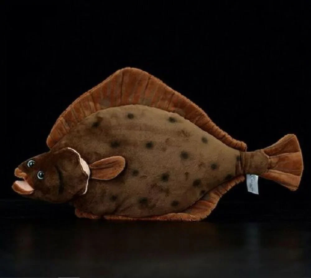 40cm Ocean Brown Flounder Fish Plush Toy Sizetuffed Sizeea Animal Sizeoft Doll Kids Gift