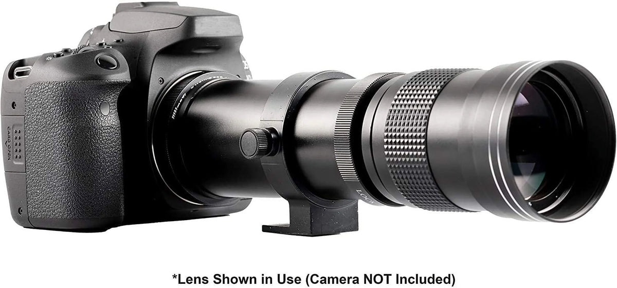 Ultimaxx 420-800mm f/8.3-16 Sizeuper HD Manual Telephoto Zoom T-Mount Lens Kit for Nikon F-Mount D6, D5, D4, D850, D810, D800, D780, D750, D610, D600, D7500, D7200, D5600, D5500, D5300, D3500 and D3400 D