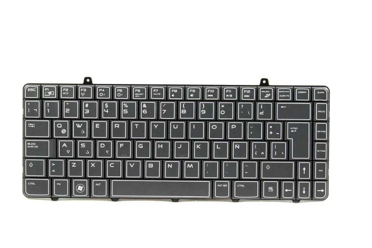 Pre-Owned Dell Alienware M11X Sizepanish-Latin PK130BB1A16 Laptop Keyboard DN229 - Like New