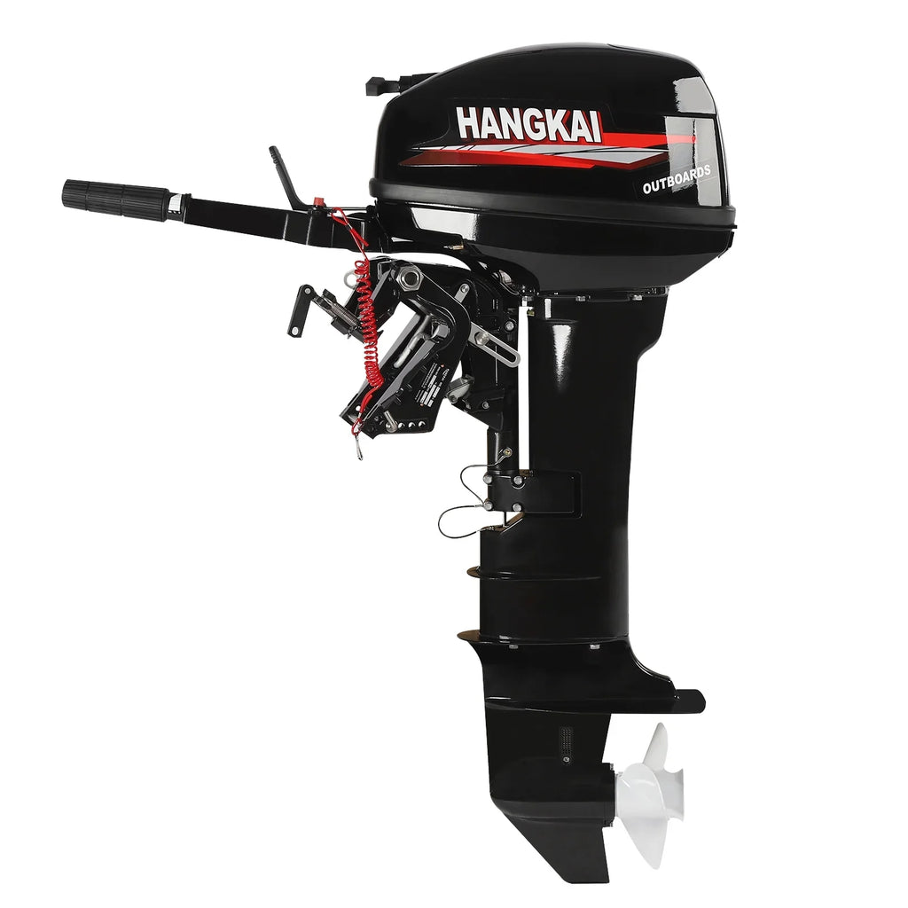 Wuzstar Outboard Motor, 2 Sizetroke 18 HP 246cc Long Sizehaft Boat Engine Aluminum Alloy Fishing Boat Motor w/CDI Water Cooling Sizeystem