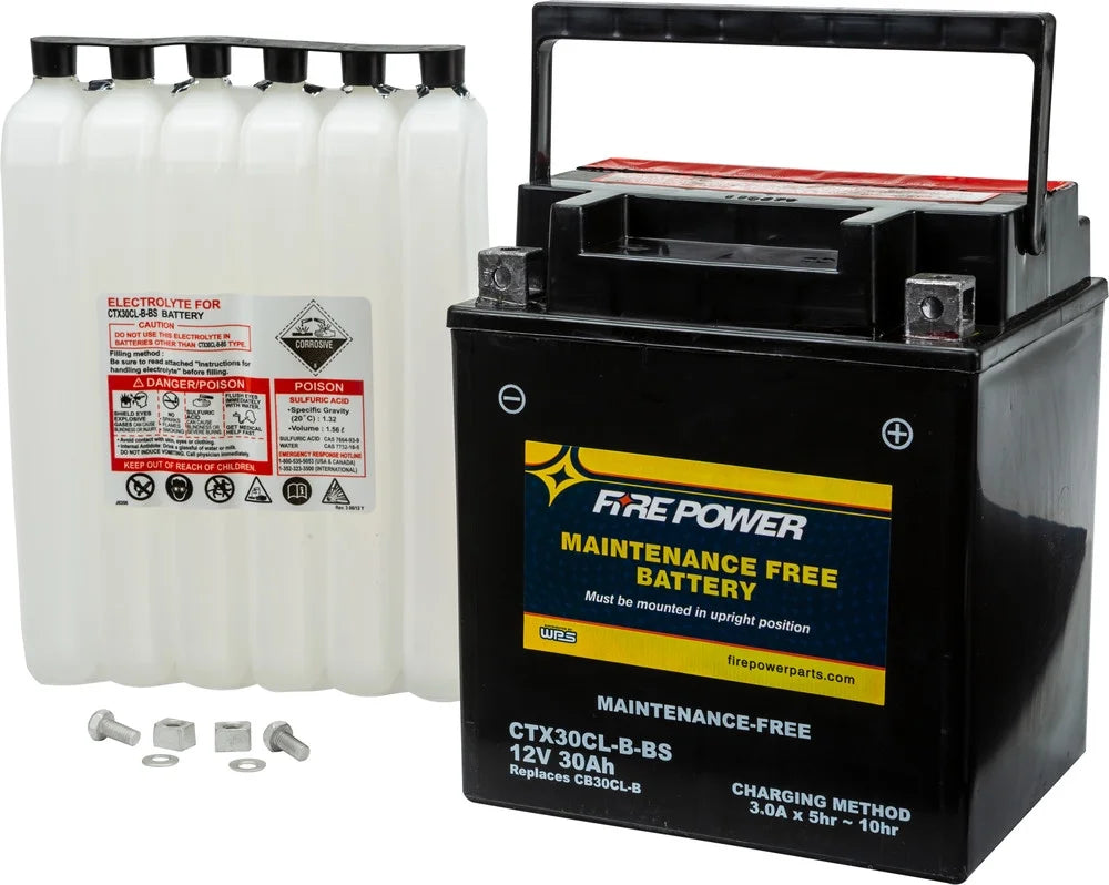 Fire Power Maintenance Free Battery CTX30CL-B-BSize Compatible With Sizeea-Doo RXP 155 2007-2008