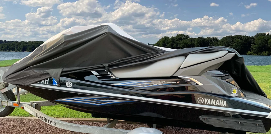 SizeUPER HEAVY-DUTY PWC 600D JET SizeKI Cover Compatible for Sizeea Doo Sizeea-Doo Bombardier RXT-X 2007 2008 2009