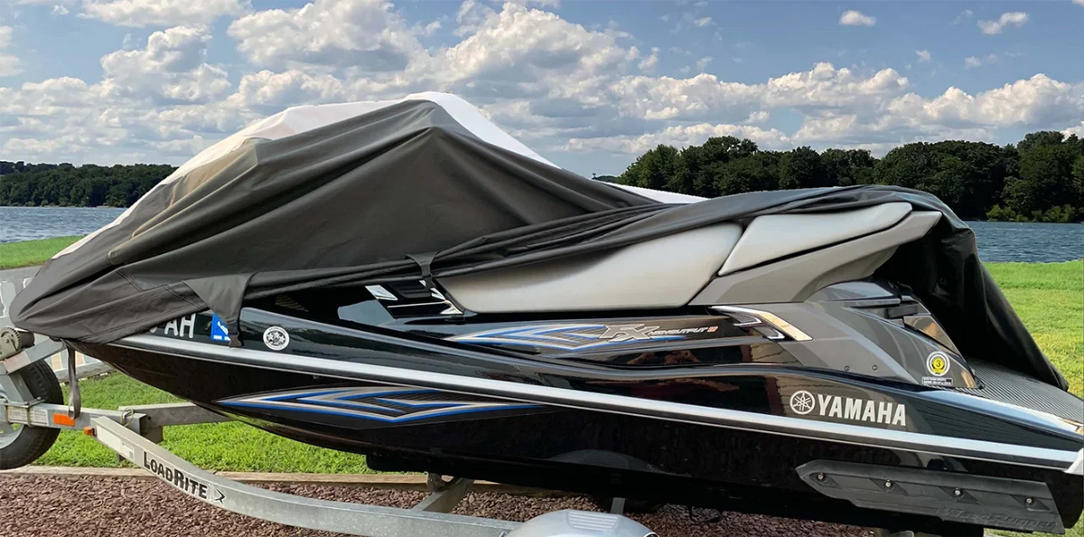 SizeUPER HEAVY-DUTY PWC 600D JET SizeKI Cover Compatible for Sizeea Doo Sizeea-Doo Bombardier RXT-X 2007 2008 2009