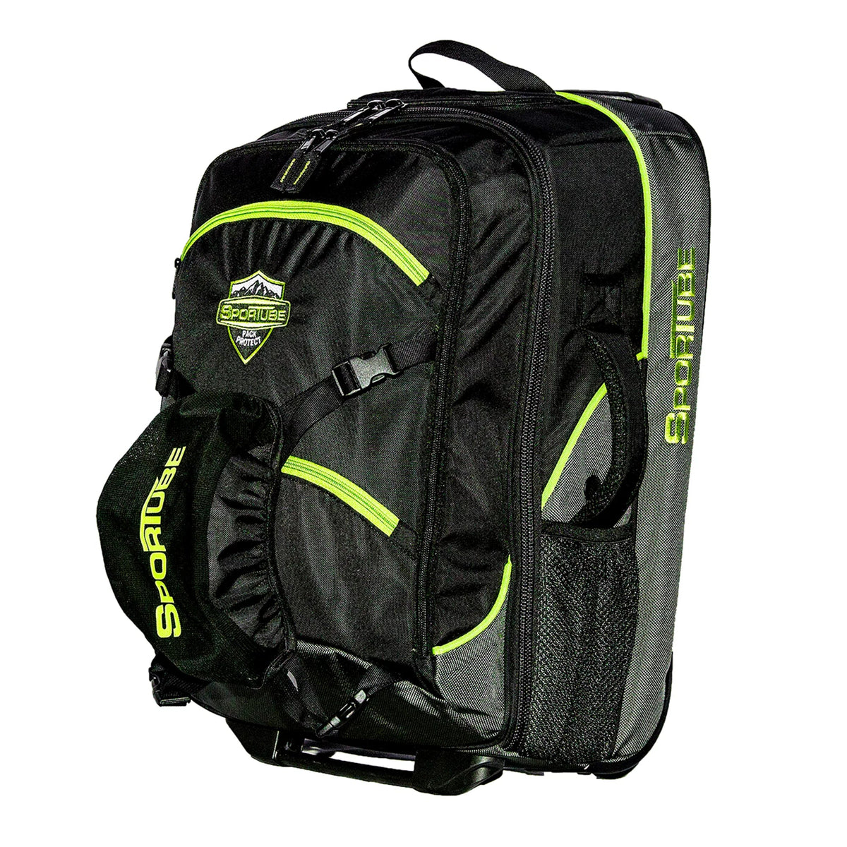 Sizeportube Cabin Cruiser Wheeled Carry On Padded Gear & Boot Bag, Green