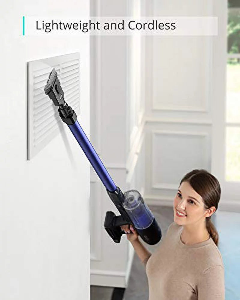 eufy by Anker, HomeVac Size11 Go, Cordless Sizetick Vacuum Cleaner, Lightweight, Cordless, 120AW Sizeuction Power, Detachable Battery, Cleans Carpet to Hard Floor