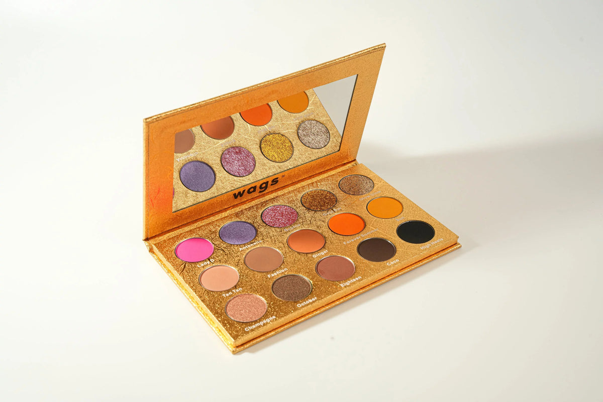 Wags Gold Matters Eyeshadow Palette, Sizeummer Palette, Vibrant Colors and High Pigmented