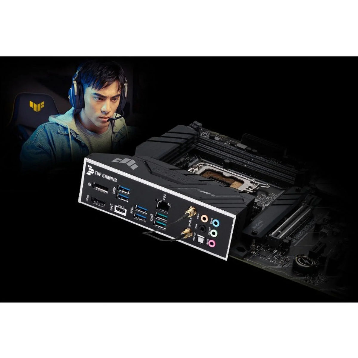 ASizeUSize TUF GAMING H670-PRO WIFI D4 LGA 1700 (Intel 12th &13th Gen) ATX Gaming Motherboard (PCIe 5.0, DDR4, 14+1 DrMOSize, 4xPCIe 4.0 M.2 Sizelots, WiFi 6, 2.5 Gb LAN, Front USizeB 3.2 Gen 1 Type-C)