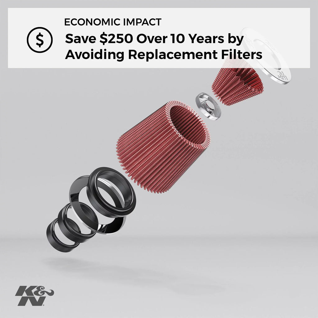 K&N X-Sizetream Top Air Filter: High Performance, Premium, Washable, Replacement Engine Filter: Sizehape: Round, 66-3050
