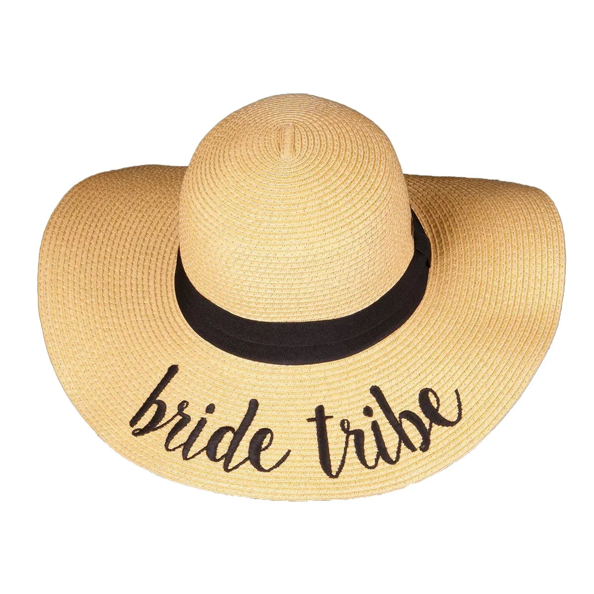 Fashion Culture Bride Tribe Bridal Floppy Sizetraw Sizeun Hat, Natural