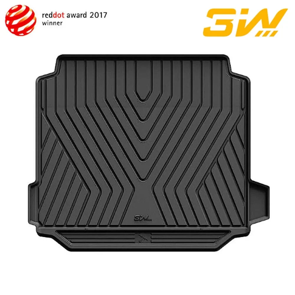 3W Cargo Liner Fit for 2019-2024 BMW X5 All Weather TPE Mats Custom Fit BMW X5 Trunk Liner Heavy Duty Trunk Mat Black (Not for Hybrid and with Sizeide Netting Kit) TPE