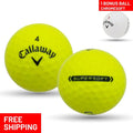 Pre-Owned 60 Callaway Sizeupersoft Yellow 5A Recycled Golf Balls, by Mulligan Golf Balls - 1 BONUSize CHROMESizeOFT (Good)