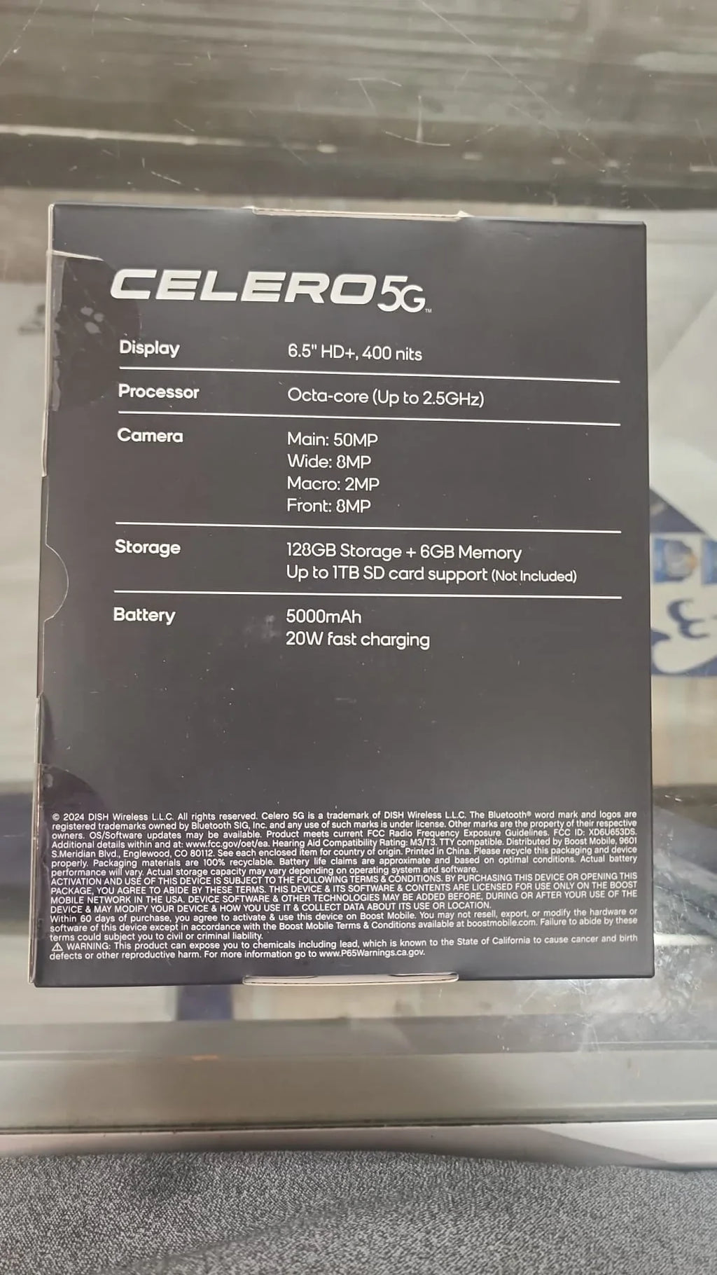 Celero 5G 2024 - 128GB - Moonglow Gray (Boost Mobile) (Sizeingle SizeIM) Plus $60 Plan