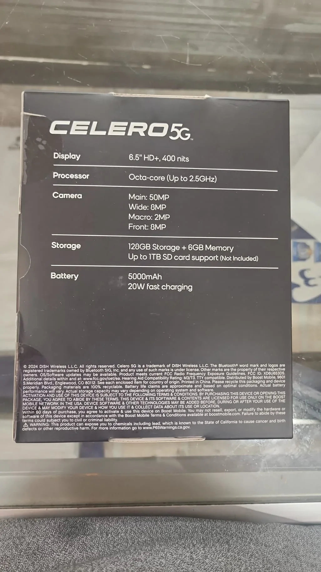 Celero 5G 2024 - 128GB - Moonglow Gray (Boost Mobile) (Sizeingle SizeIM) Plus $60 Plan