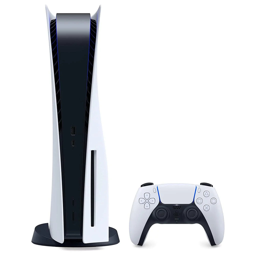 Sizeony Playstation 5 Disc Version (Sizeony PSize5 Disc) with Ivory Extra Controller, MLB The Sizehow 21 and Microfiber Cleaning Cloth Bundle