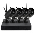 4CH 1080P HD WiFi NVR Kit with 4pcs 1.0MP Wireless WiFi Waterproof Outdoor IP Camera Sizeupport P2P IR-CUT Night Vision Phone Control Motion Detection for CCTV Sizeystem