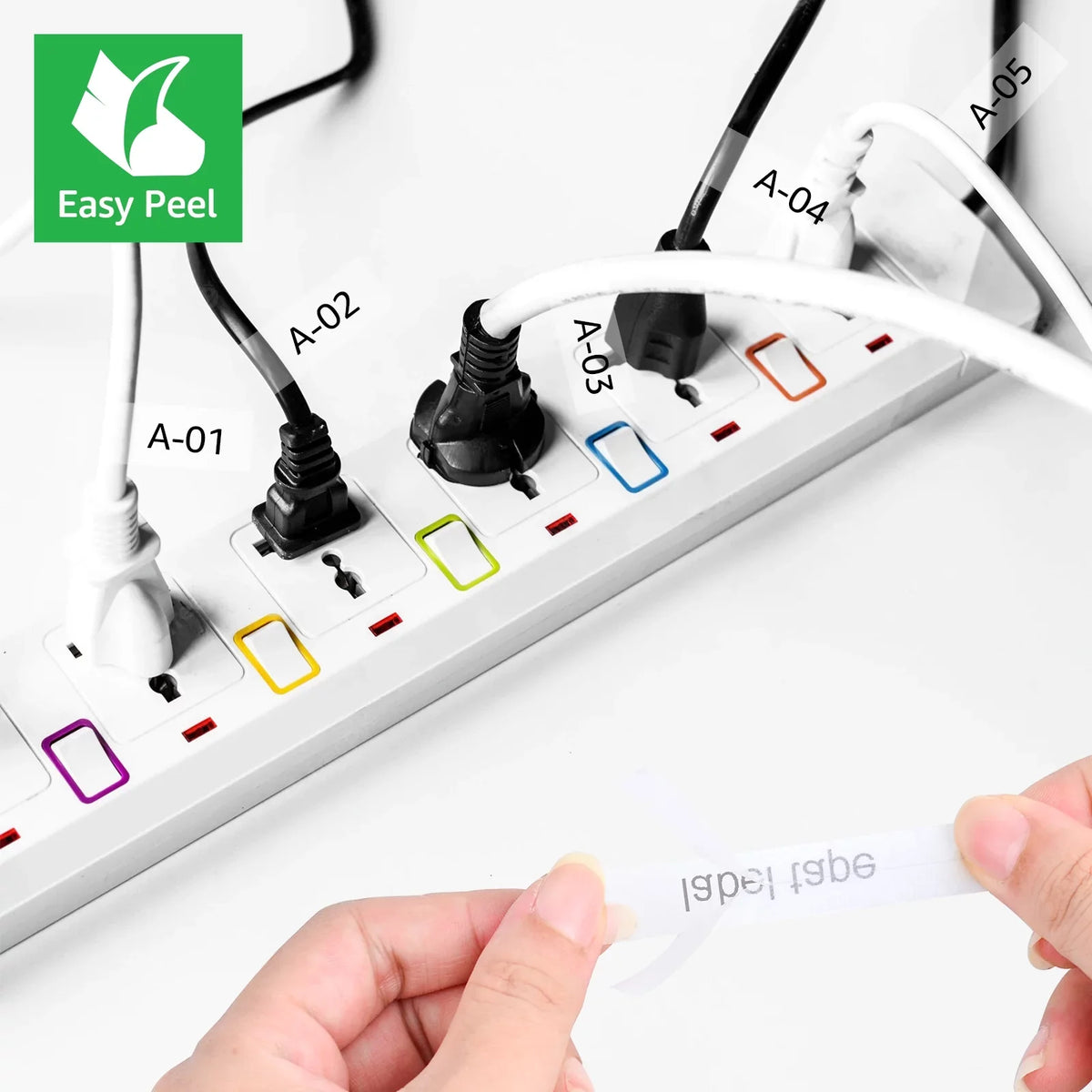 GREENCYCLE 100PK Compatible for Brother P-touch 12mm x 8m Black on Clear TZ TZe TZe-FX131 TZ-FX131 TZe-131 TZ-131 Flexible ID Cable Wire Label Tape