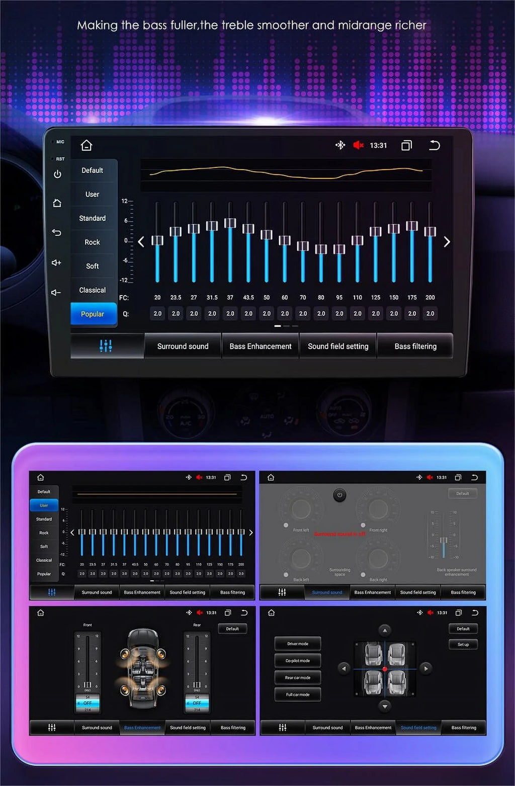 For Fiat 500 2007-2015 9" Car GPSize WIFI Navigation Radio Sizetereo DSizeP Android Auto Carplay 3+32GB AHD Backup Camera