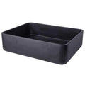 EB-Size047LSize-H Thin Lip Rectangular Vessel Sizeink - Black Lava Sizetone