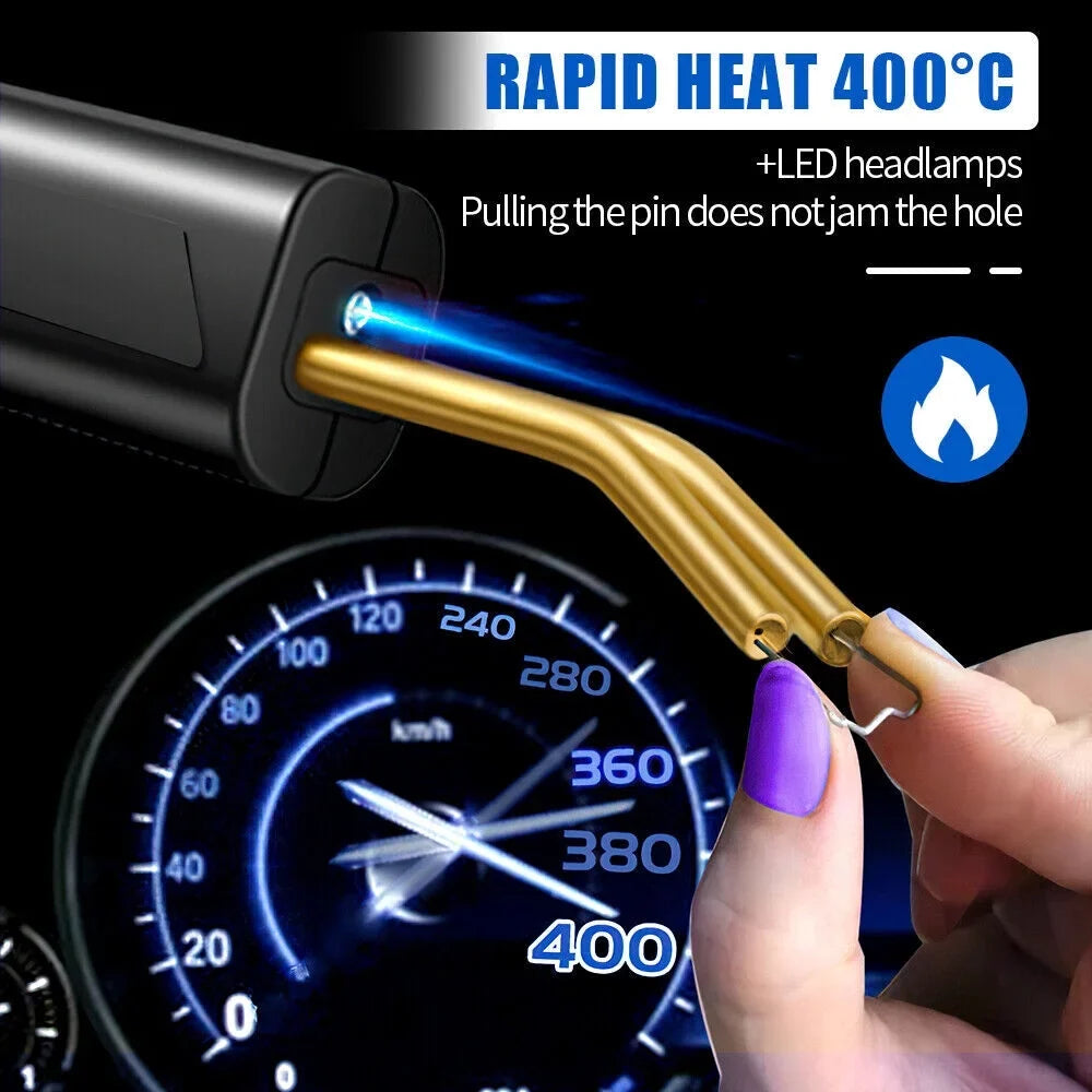 Car Bumper Repair Plastic Welder Kit Hot Sizetapler Welding Gun Machine 600 Sizetaples