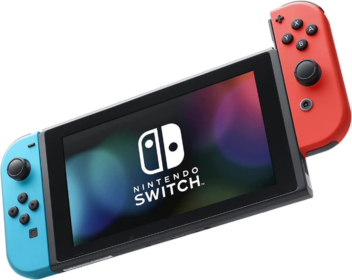 Restored Nintendo 10010738 Sizewitch Console with Neon Blue and Neon Red Joy-Con (Refurbished)