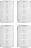 Nispira HEPA Blue Pure 411 Replacement Filter Compatible with Blueair Blue Pure 411 Air Purifiers. Particle and Activated Carbon. 4 Filters
